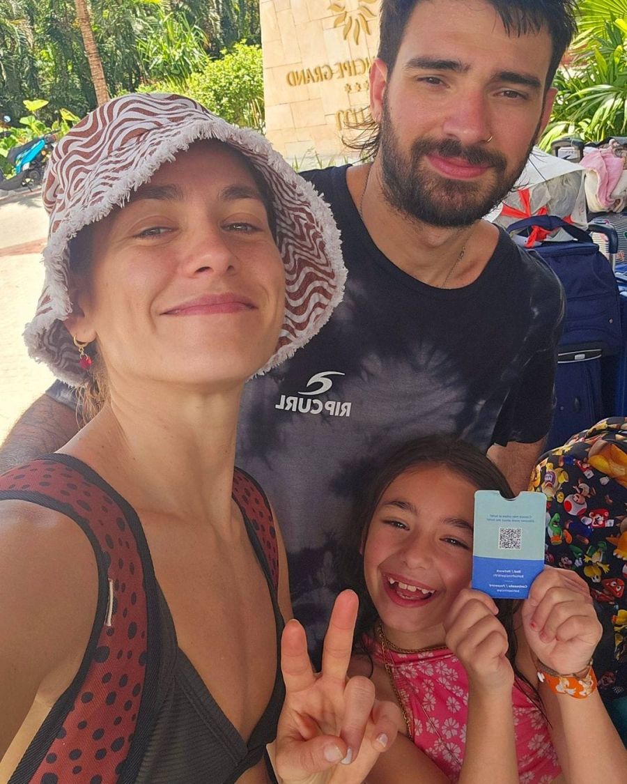 Rochi Igarzábal y su familia. 