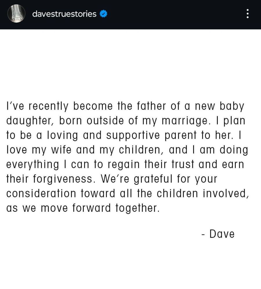 El comunicado de Dave Grohl. 