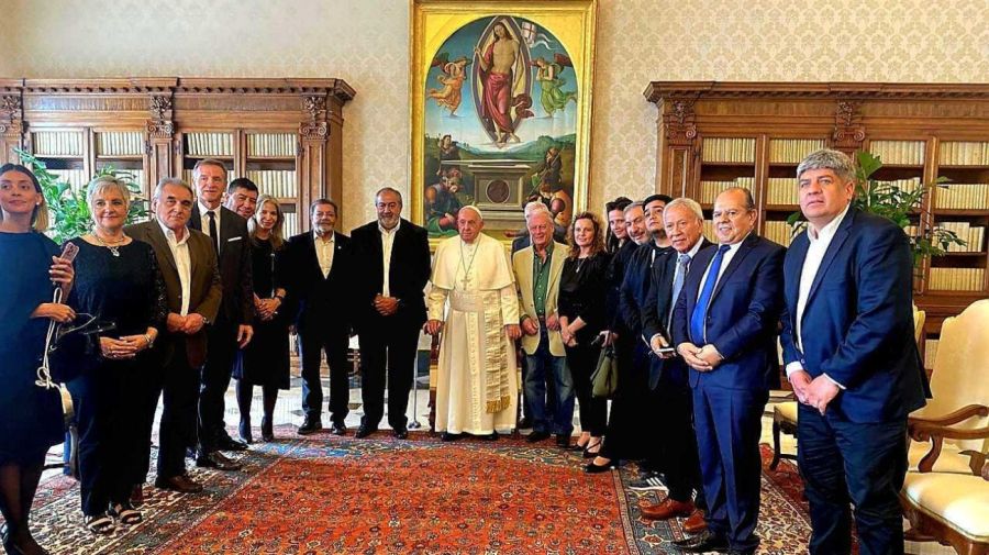 Esta semanaa hubo un encuentro de la CGT con el Papa Francisco