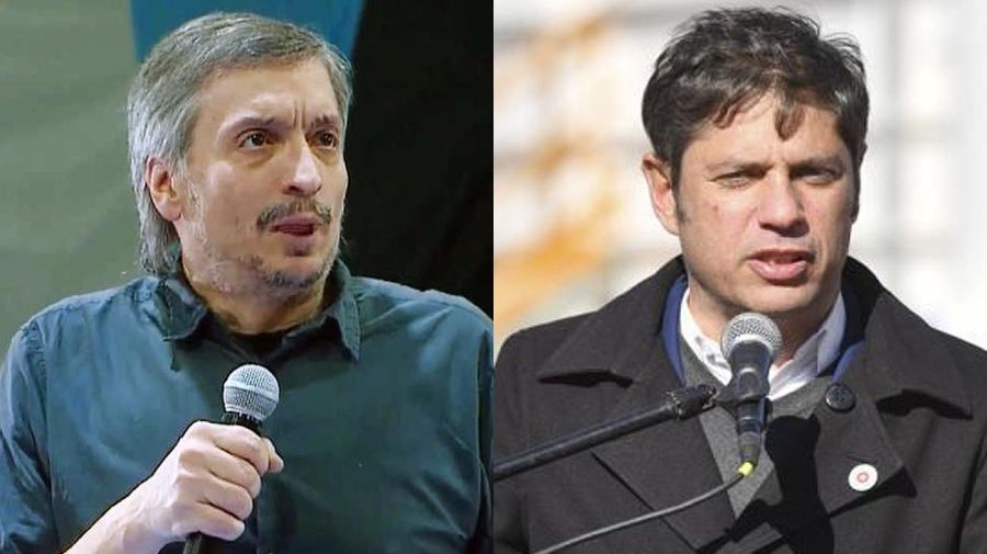 Máximo Kirchner y Axel Kicillof, las caras de una oposición fragmentada.