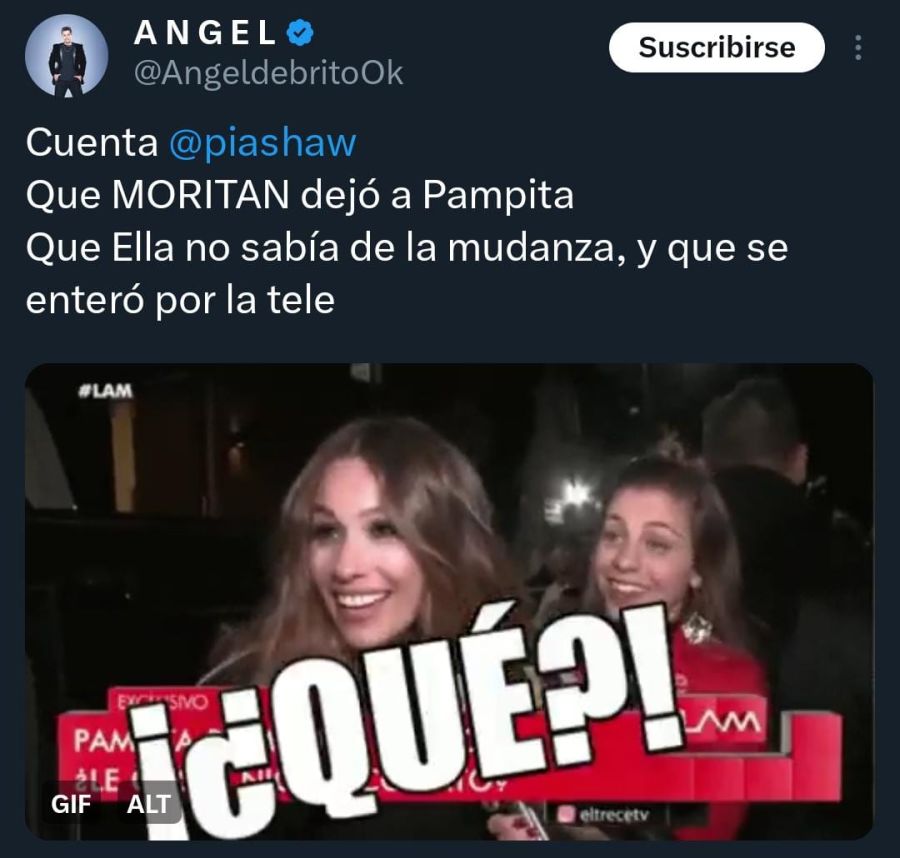 El tweet de Ángel de Brito.