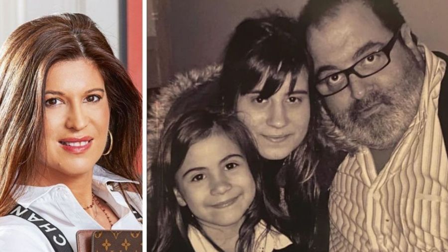 Elba Marcovecchio, Jorge Lanata y sus hijas.