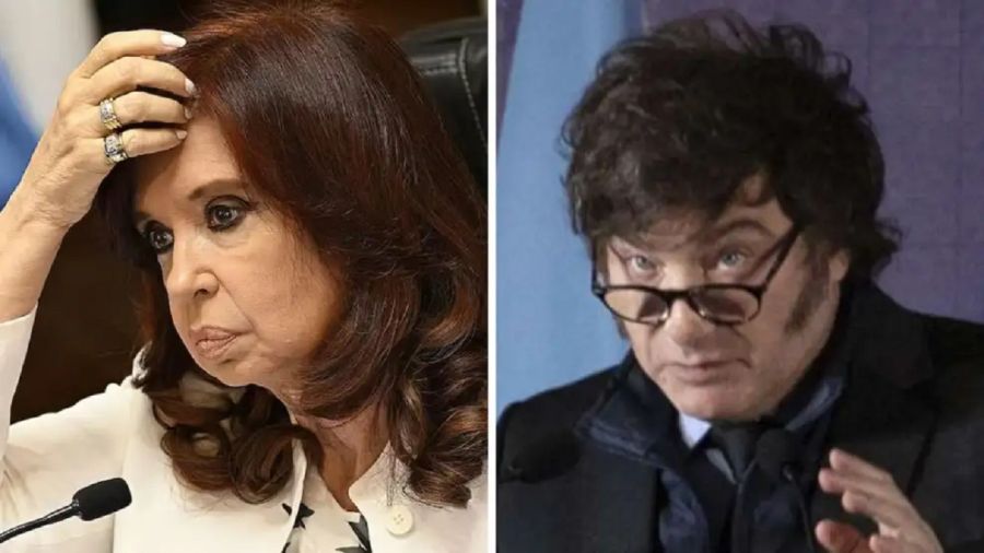 Milei y la oposición encabezada por Cristina