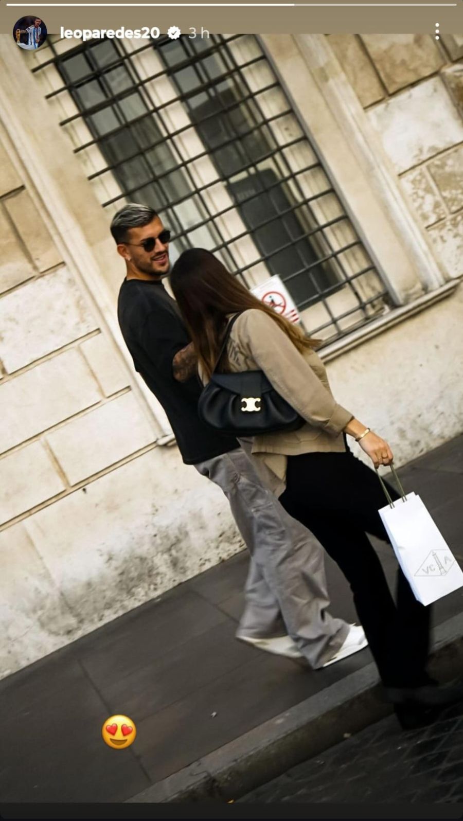 Camila Galante y Leandro Paredes. 