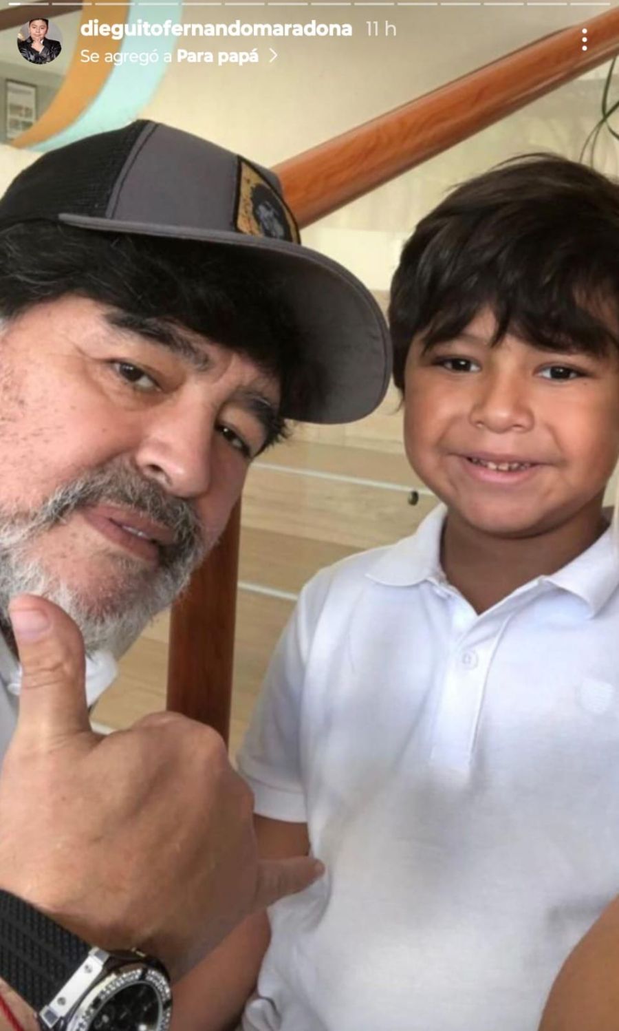 Diego Maradona y Diego Fernando Maradona. 