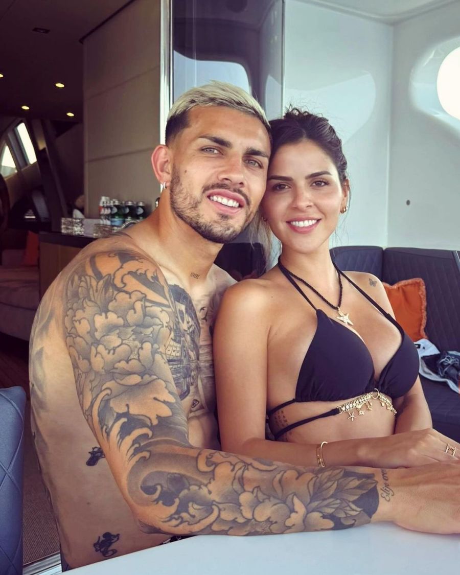 Leandro Paredes y Camila Galante. 