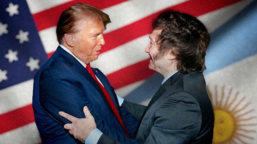 Donald Trump y Javier Milei, en la imagen compartida por el presidente argentino en sus redes sociales tras el triunfo del republicano