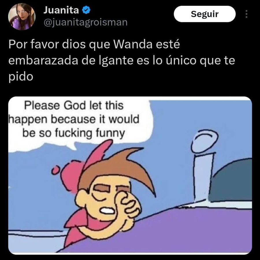 Los mejores memes sobre Wanda Nara y L-Gante