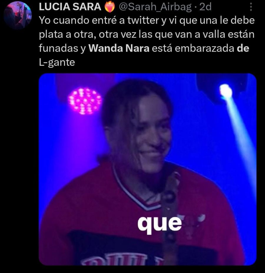 Los mejores memes sobre Wanda Nara y L-Gante