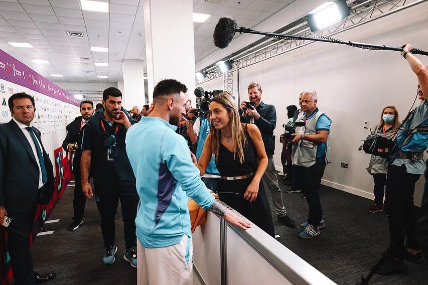 Lionel Messi y Sofía Martínez.