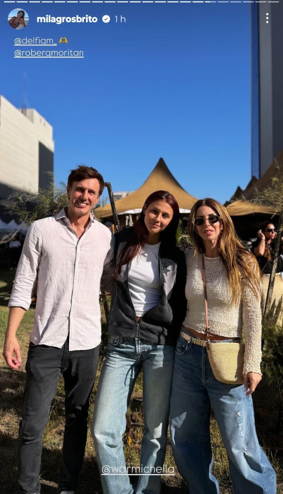 Milagros Brito, Delfina García Moritán y Roberto García Moritán.