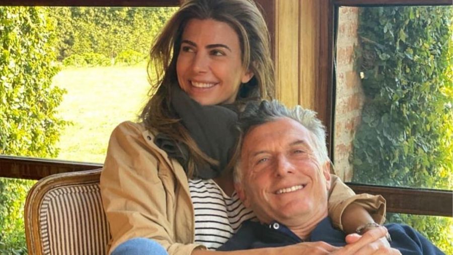 Juliana Awada y Mauricio Macri. 