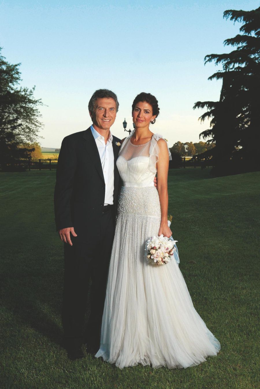 Juliana Awada y Mauricio Macri.