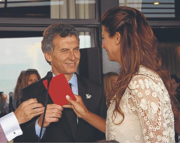 Juliana Awada y Mauricio Macri.