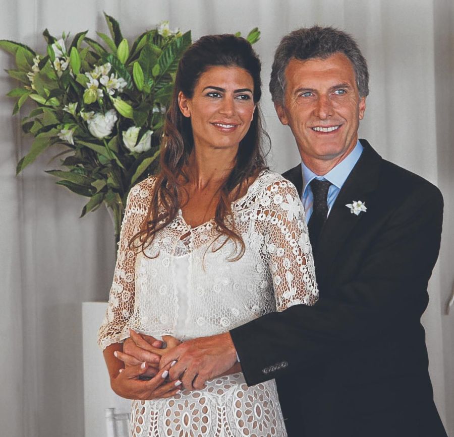 Juliana Awada y Mauricio Macri.