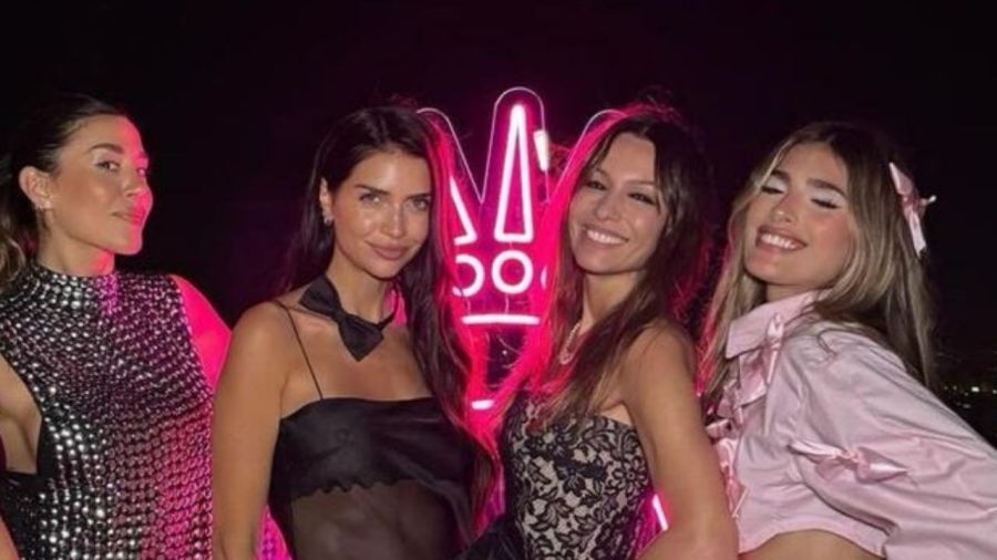 Pampita, Jimena Barón, Zaira Nara y Juli Poggio