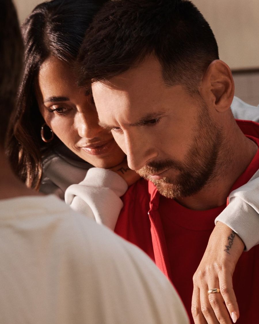 Lionel Messi y Antonela Roccuzzo. 