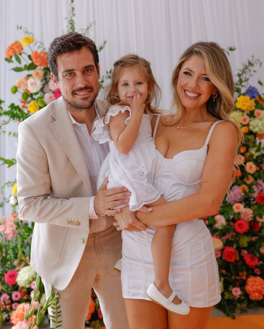 Guido Pella, Arianna y Stephanie Demmer. 