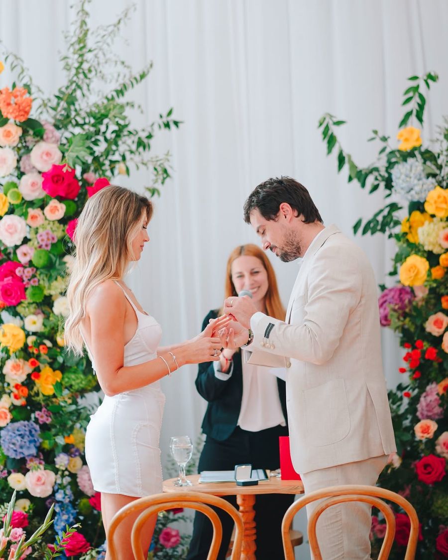 El casamiento de Guido Pella y Stephanie Demmer.