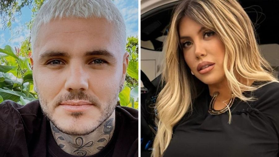 Mauro Icardi y Wanda Nara. 