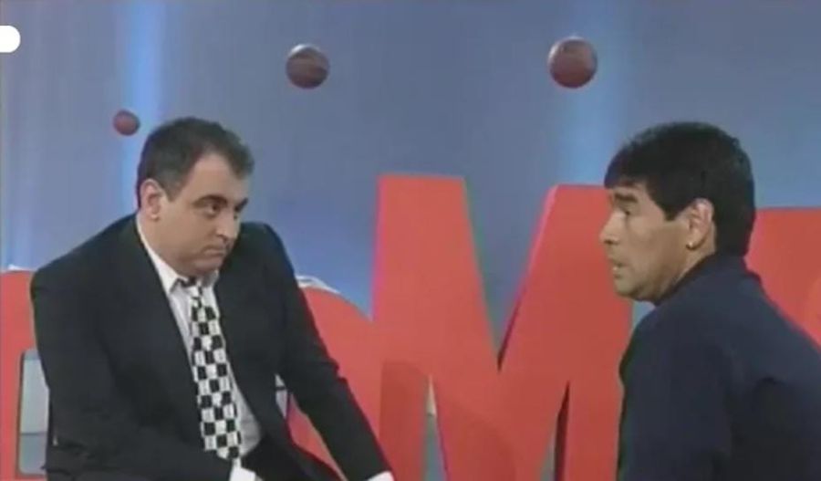 Jorge Lanata y Diego Maradona