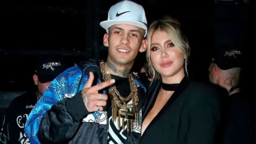 L-Gante y Wanda Nara. 