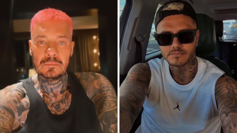 Marcelo Tinelli y Mauro Icardi. 