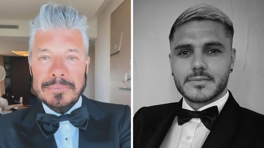 Marcelo Tinelli y Mauro Icardi.