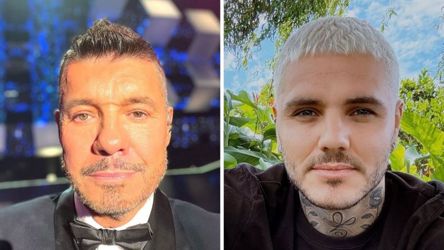 Marcelo TInelli y Mauro Icardi. 