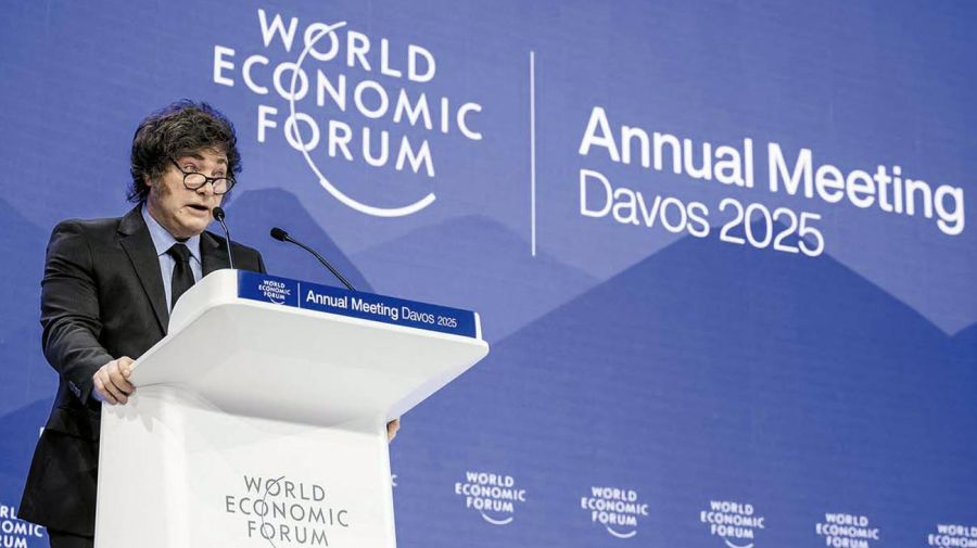 Javier Milei en Davos