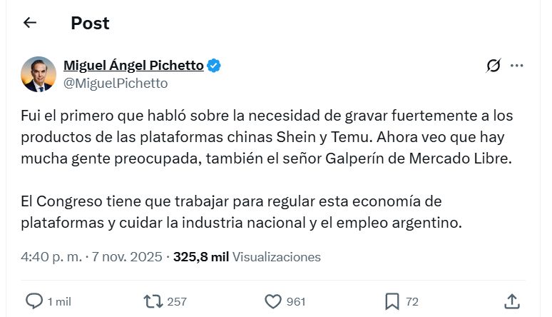 Tweet by Miguel Angel Pichito