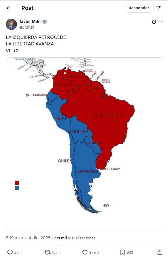 Milei y el nuevo mapa de América latina