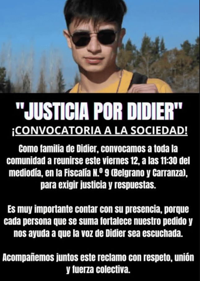 Justicia por Didier Podestá