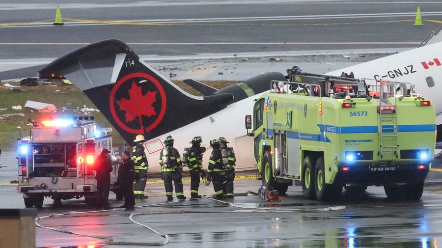 Choque del avión de Air Canada en LaGuardia