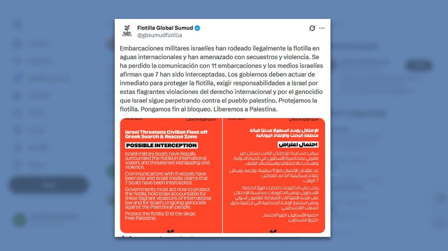 Comunicado Flotilla Global Sumud