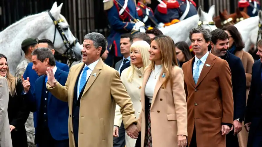 Jorge Macri y su esposa, María Belén Ludueña