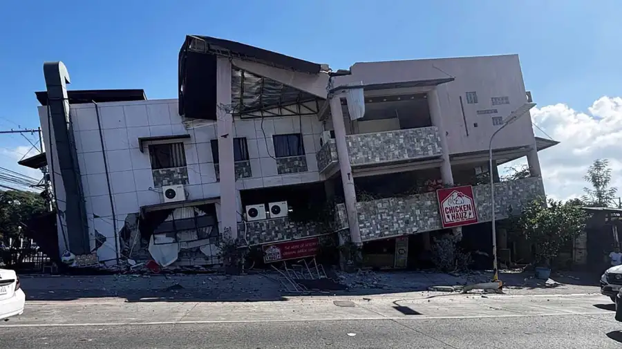 Derrumbe de edificios en Filipinas