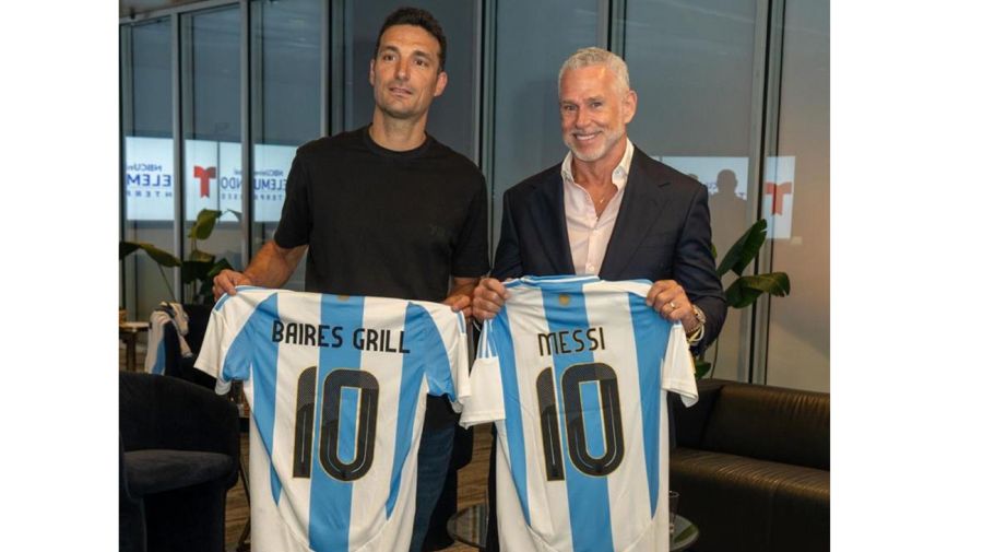 Scaloni en Baires Grill