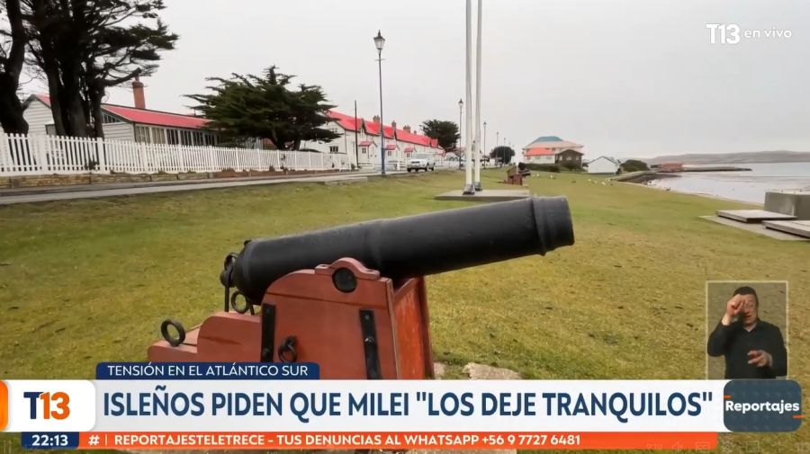 Informe de Teletrece de Chile en Malvinas