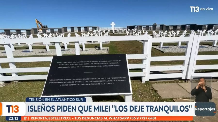 Informe de Teletrece de Chile en Malvinas