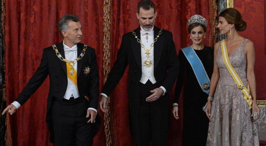 Cena de los Reyes de España en honor a Macri y Awada