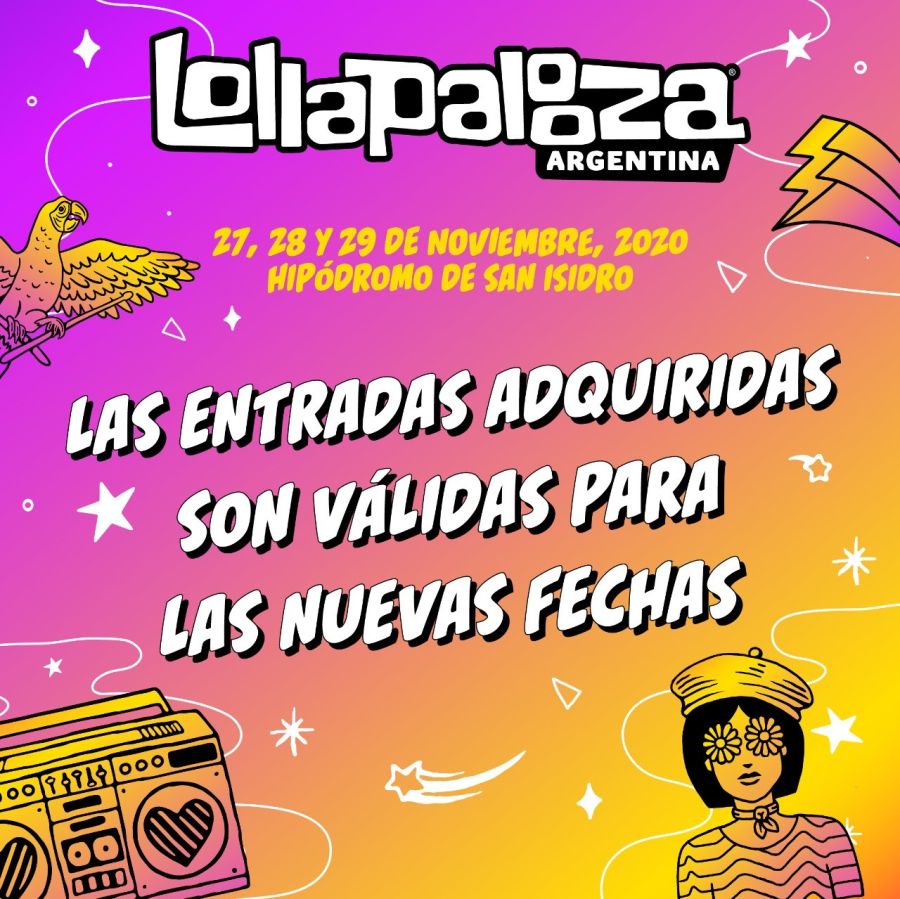 Lollapalooza: confirmaron la nueva fecha del festival