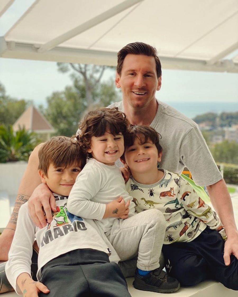 La familia Messi en cuarentena