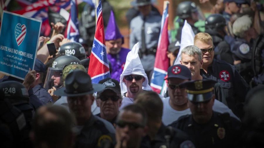 Supremacistas blancos, en Estados Unidos.