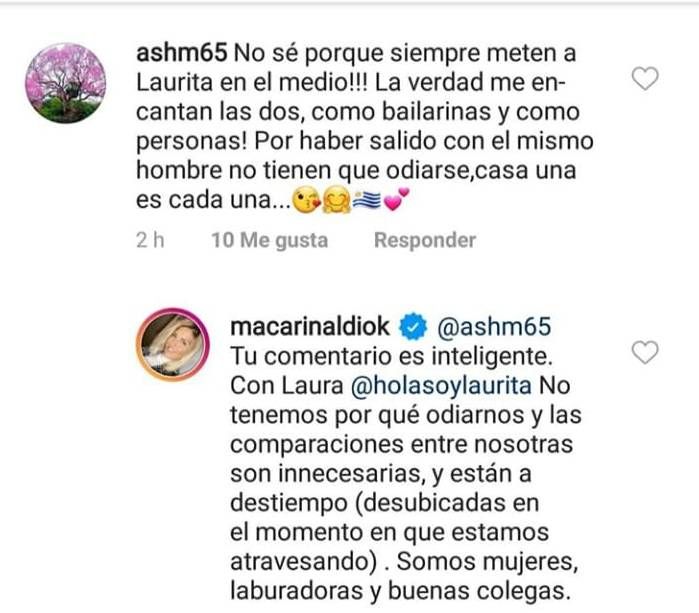 Maca Rinaldi habló de Laurita Fernández 