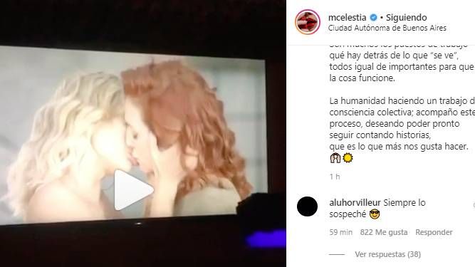 La reacción del hijo de Celeste Cid por el video a los besos con Zylberberg 