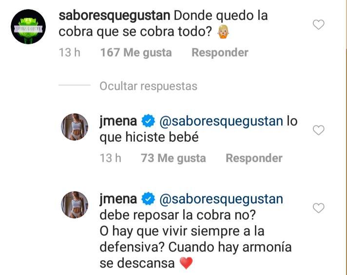 Jimena Barón respondió a sus seguidores 