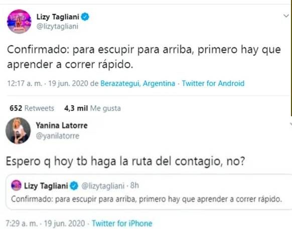 Picante mensaje de Lizy Tagliani, tras confirmar casos de COVID en América 