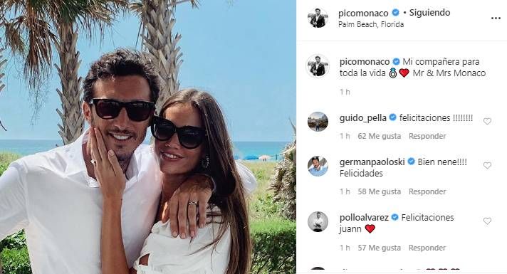 Pico Mónaco se casó con Diana Arnopoulos 