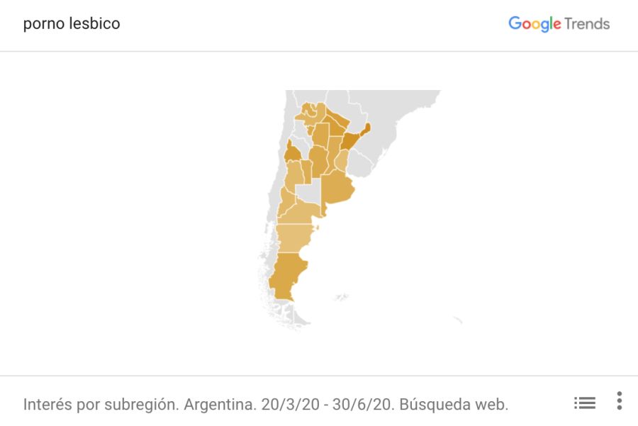 Las búsquedas de pornografia en Argentina